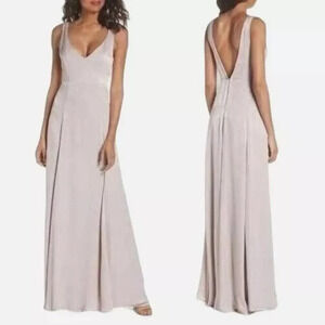 Show Me Your Mumu Taupe Jenn Formal Maxi Dress Size Small